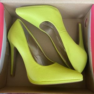 Lemon Lime Charlotte Russe Shoes